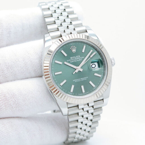 Rolex 126334 Datejust 41 with Mint Green Dial on Jubilee
