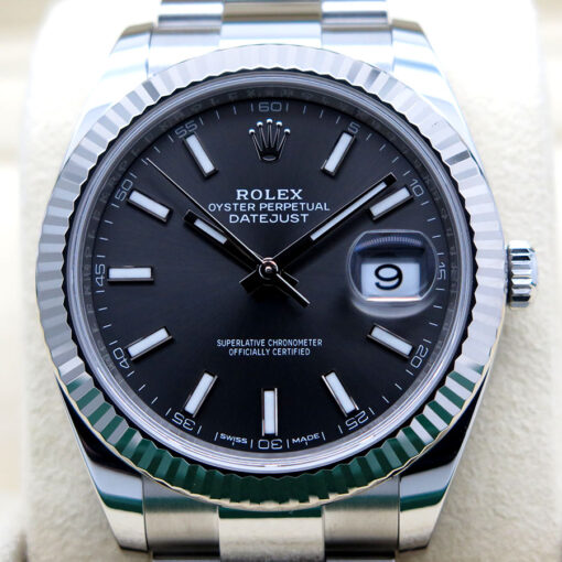 Rolex 126334 Datejust 41 with Dark Rhodium Stick Dial on Oyster - Image 3