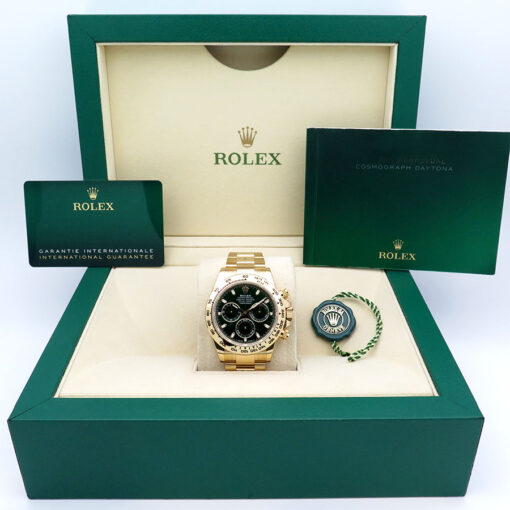 Rolex 116508 Cosmograph Daytona 18K Yellow Gold with Green Dial (New Old Stock) - Image 2