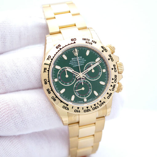 Rolex 116508 Cosmograph Daytona 18K Yellow Gold with Green Dial (New Old Stock)