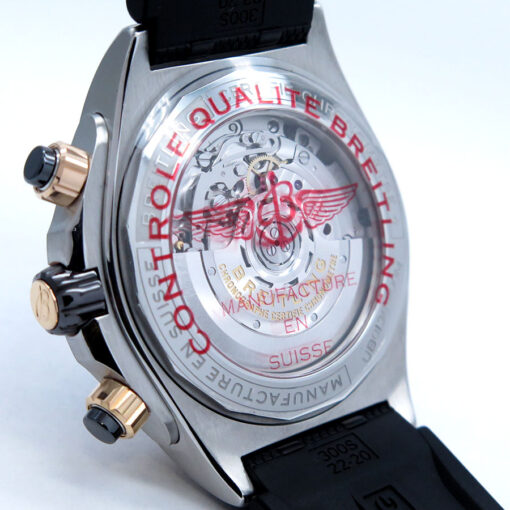 Breitling UB0136 Super Chronomat B01 Chronograph 18K/SS with Black Dial - Image 4