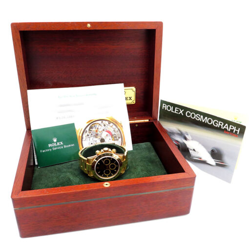 Rolex 16528 Zenith Daytona 18K Yellow Gold with Black Dial - Image 2