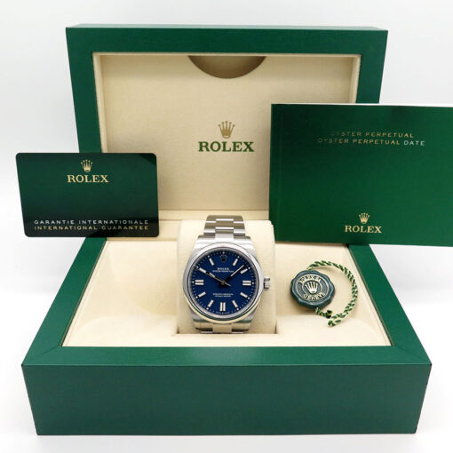 Rolex 134300 Oyster Perpetual 41 with Med Blue Dial (New Model) - Image 2
