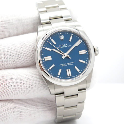 Rolex 134300 Oyster Perpetual 41 with Med Blue Dial (New Model)