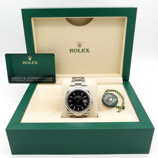 Rolex 126200 Datejust with Black Stick Dial on Oyster - Image 2