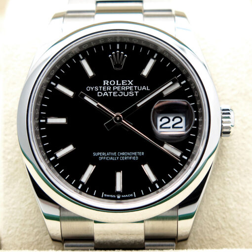 Rolex 126200 Datejust with Black Stick Dial on Oyster - Image 3