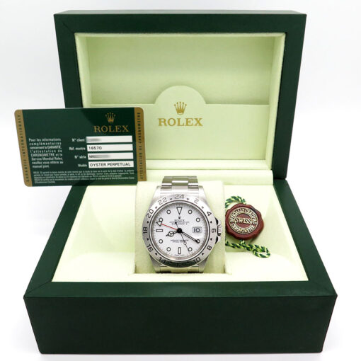 Rolex 16570 Explorer II with White Dial and 3186 Movement - Image 2