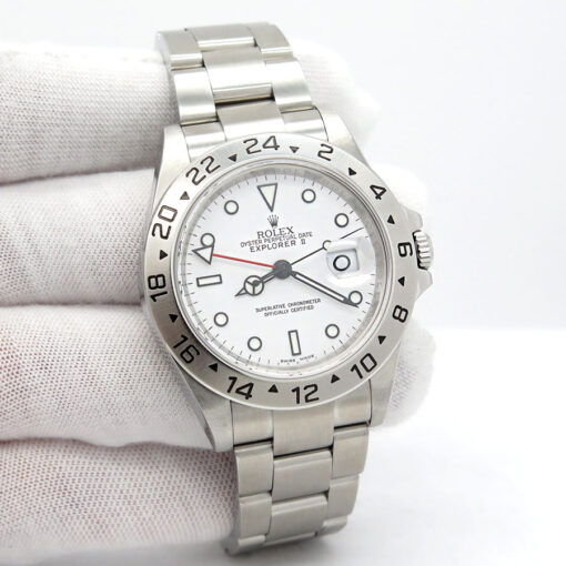 Rolex 16570 Explorer II with White Dial and 3186 Movement