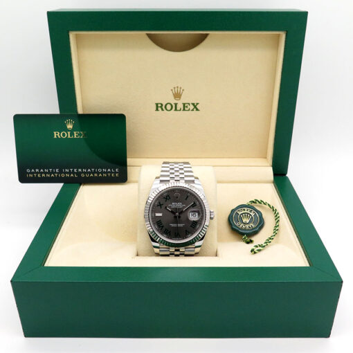 Rolex 126334 Datejust 41 with Slate Roman Dial on Jubilee - Image 2