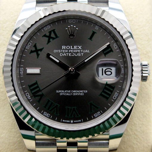 Rolex 126334 Datejust 41 with Slate Roman Dial on Jubilee - Image 3