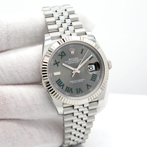 Rolex 126334 Datejust 41 with Slate Roman Dial on Jubilee