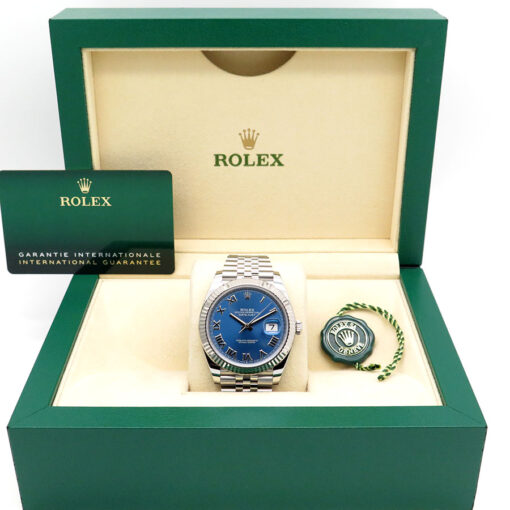 Rolex 126334 Datejust 41 with Blue Azzurro Dial on Jubilee - Image 2
