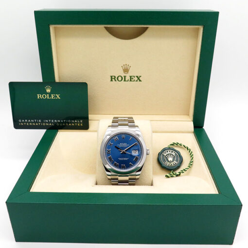 Rolex 126300 Datejust 41 with Blue Azzurro Dial on Oyster - Image 2