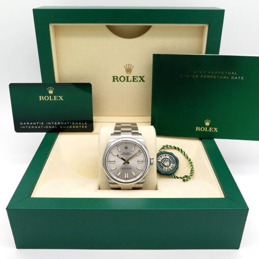 Rolex 134300 Oyster Perpetual 41 with Silver Dial (New Model) - Image 2