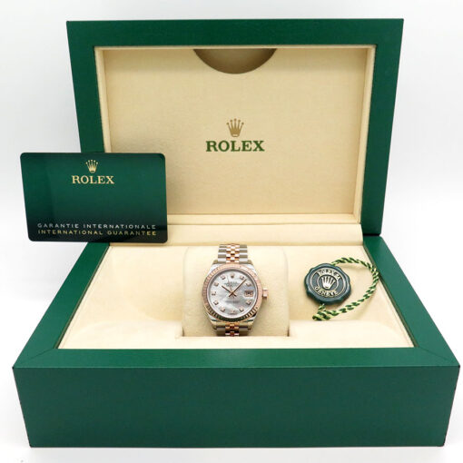 Rolex 279171 Datejust 18K/SS with Mother of Pearl Diamond Dial on Jubilee - Image 2