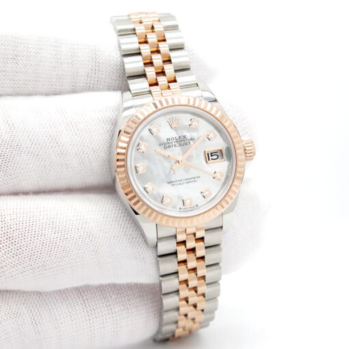 Rolex 279171 Datejust 18K/SS with Mother of Pearl Diamond Dial on Jubilee