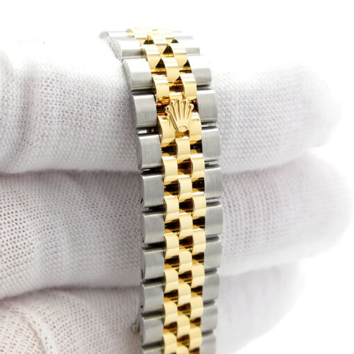 Rolex 279383RBR Datejust 18K/SS Champagne Roman Dial Diamond Bezel on Jubilee - Image 7