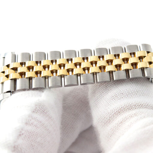 Rolex 279383RBR Datejust 18K/SS Champagne Roman Dial Diamond Bezel on Jubilee - Image 6