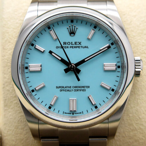 Rolex 126000 Oyster Perpetual with Turquoise Dial - Image 3