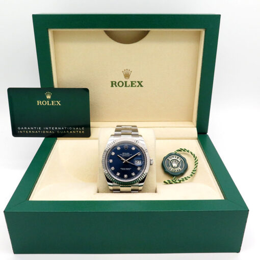 Rolex 126334 Datejust 41 with Blue Diamond Dial on Oyster - Image 2