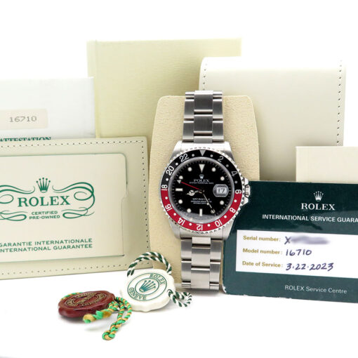 Rolex CPO 16710 GMT Master II with Red/Black Bezel - Image 2