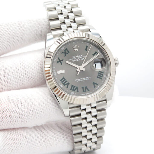 Rolex 126334 Datejust 41 with Slate Roman Dial on Jubilee