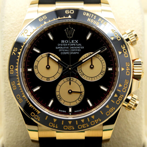 Rolex 126518LN Cosmograph Daytona 18K Yellow Gold with Black Dial on Oysterflex - Image 3