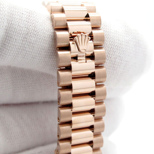 Rolex 278275 Datejust 18K Rose Gold with Mother of Pearl Diamond Dial on President - Image 8
