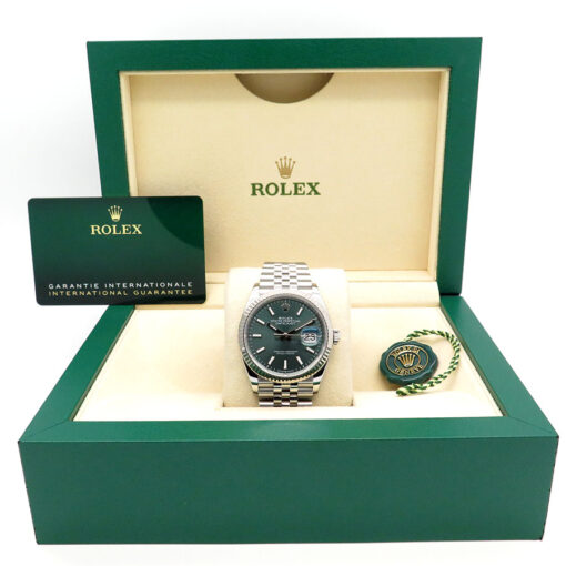 Rolex 126234 Datejust with Mint Green Dial on Jubilee - Image 2