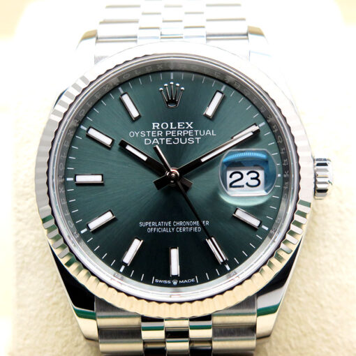 Rolex 126234 Datejust with Mint Green Dial on Jubilee - Image 3