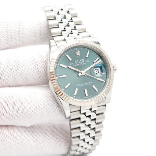 Rolex 126234 Datejust with Mint Green Dial on Jubilee