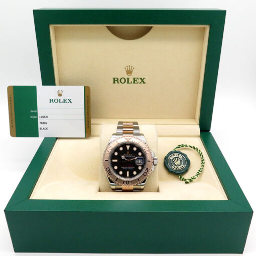 Rolex 116621 Yachtmaster 18K/SS with Black Dial - Image 2