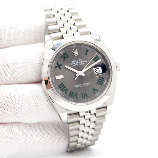 Rolex 126300 Datejust 41 with Slate Roman Dial on Jubilee