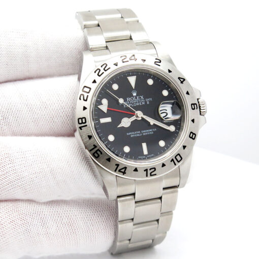 Rolex 16570 Explorer II with Black Dial and 3186 Movement
