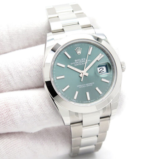 Rolex 126300 Datejust 41 with Mint Green Dial on Oyster
