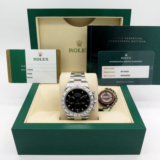 Alternative view of Rolex 116520 Cosmograph Daytona with Black Dial