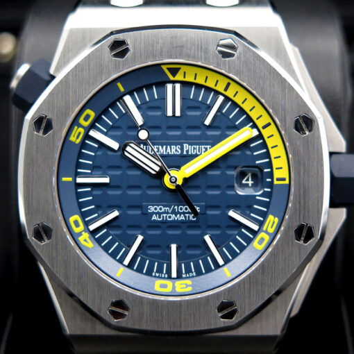 Audemars Piguet 15710ST Royal Oak Diver with Blue Dial - Image 3
