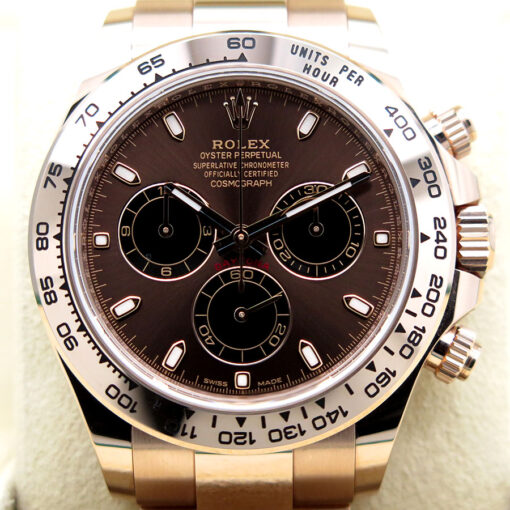 Rolex 116505 Cosmograph Daytona 18K Rose Gold with Chocolate Dial - Image 3