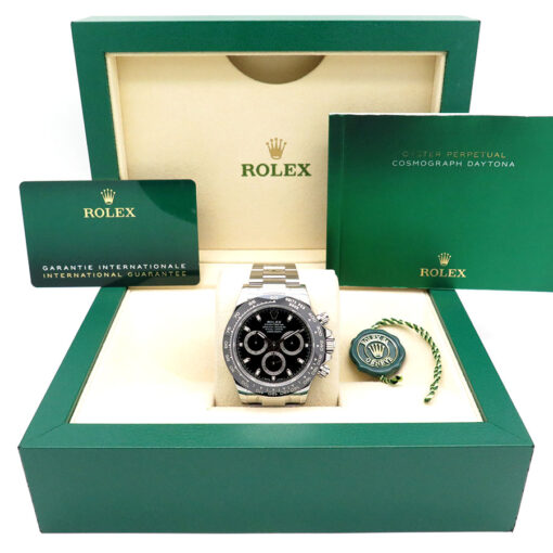 Alternative view of Rolex 116500LN Cosmograph Daytona with Black Dial (New Old Stock)
