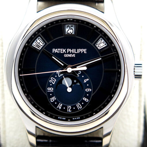 Patek Philippe 5205G Complications Annual Calendar Moonphase with Blue Dial - Image 3
