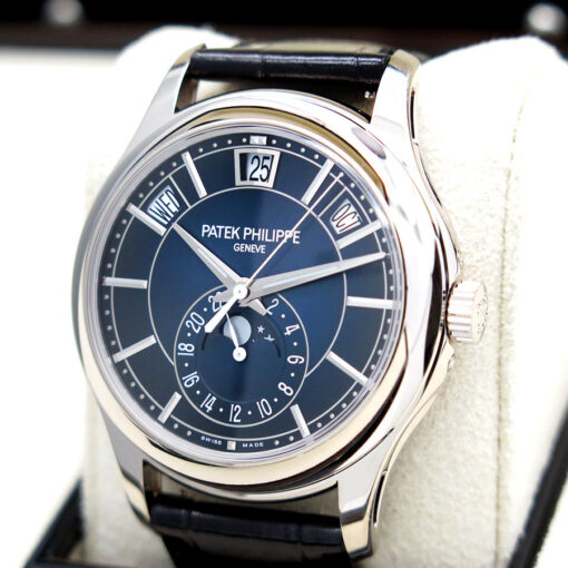 Patek Philippe 5205G Complications Annual Calendar Moonphase with Blue Dial - Image 4