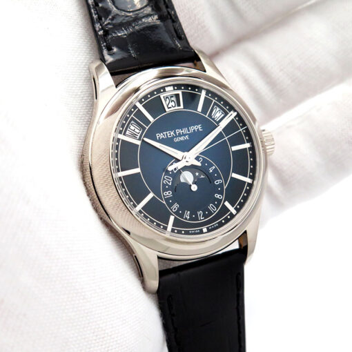 Patek Philippe 5205G Complications Annual Calendar Moonphase with Blue Dial