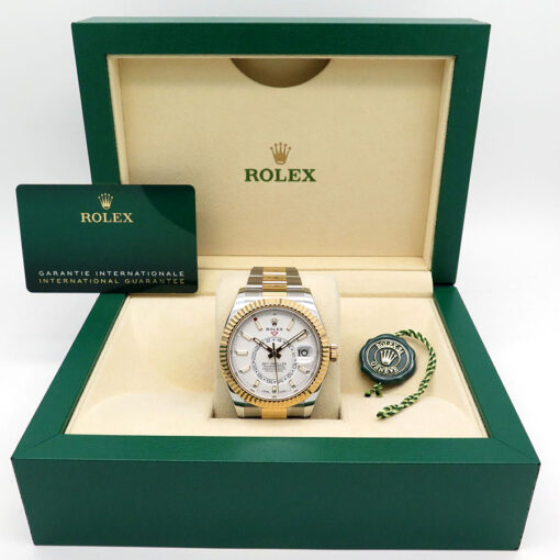 Rolex 326933 Skydweller 18K/SS with White Dial on Oyster - Image 2