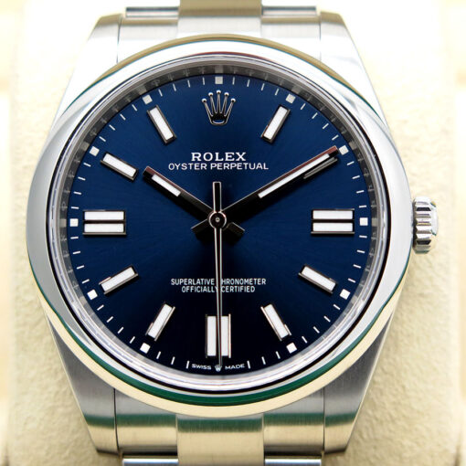 Rolex 124300 Oyster Perpetual 41mm with Blue Dial - Image 3