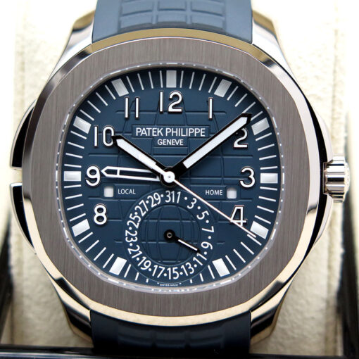 Patek Philippe 5164G Aquanaut Travel Time Blue 18K White Gold - Image 3