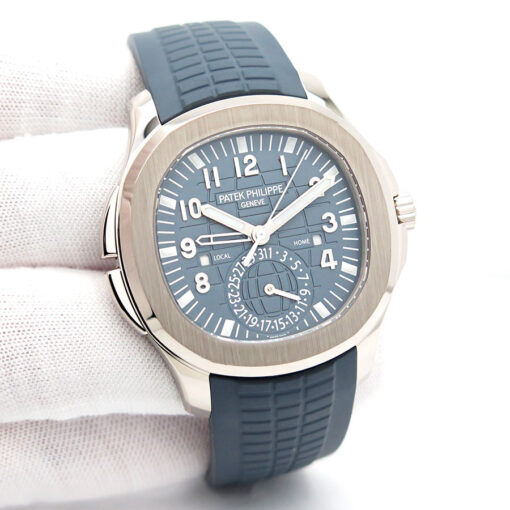 Patek Philippe 5164G Aquanaut Travel Time Blue 18K White Gold