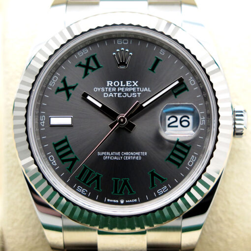 Rolex 126334 Datejust 41 with Slate Roman Dial on Oyster - Image 3