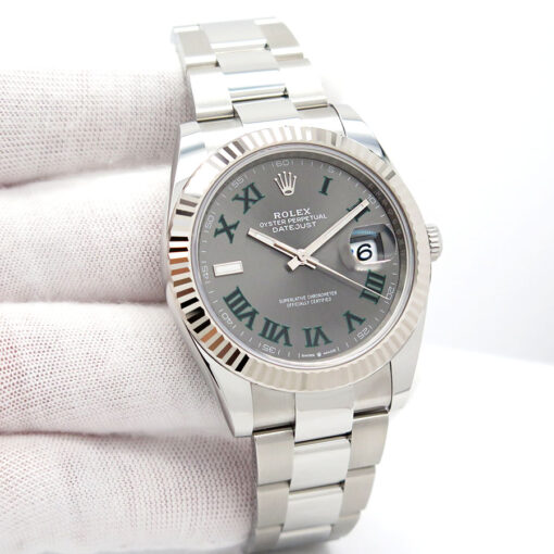 Rolex 126334 Datejust 41 with Slate Roman Dial on Oyster