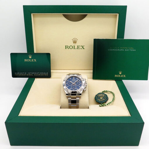 Rolex 126509 Cosmograph Daytona 18K White Gold with Blue Dial - Image 2