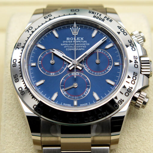 Rolex 126509 Cosmograph Daytona 18K White Gold with Blue Dial - Image 3